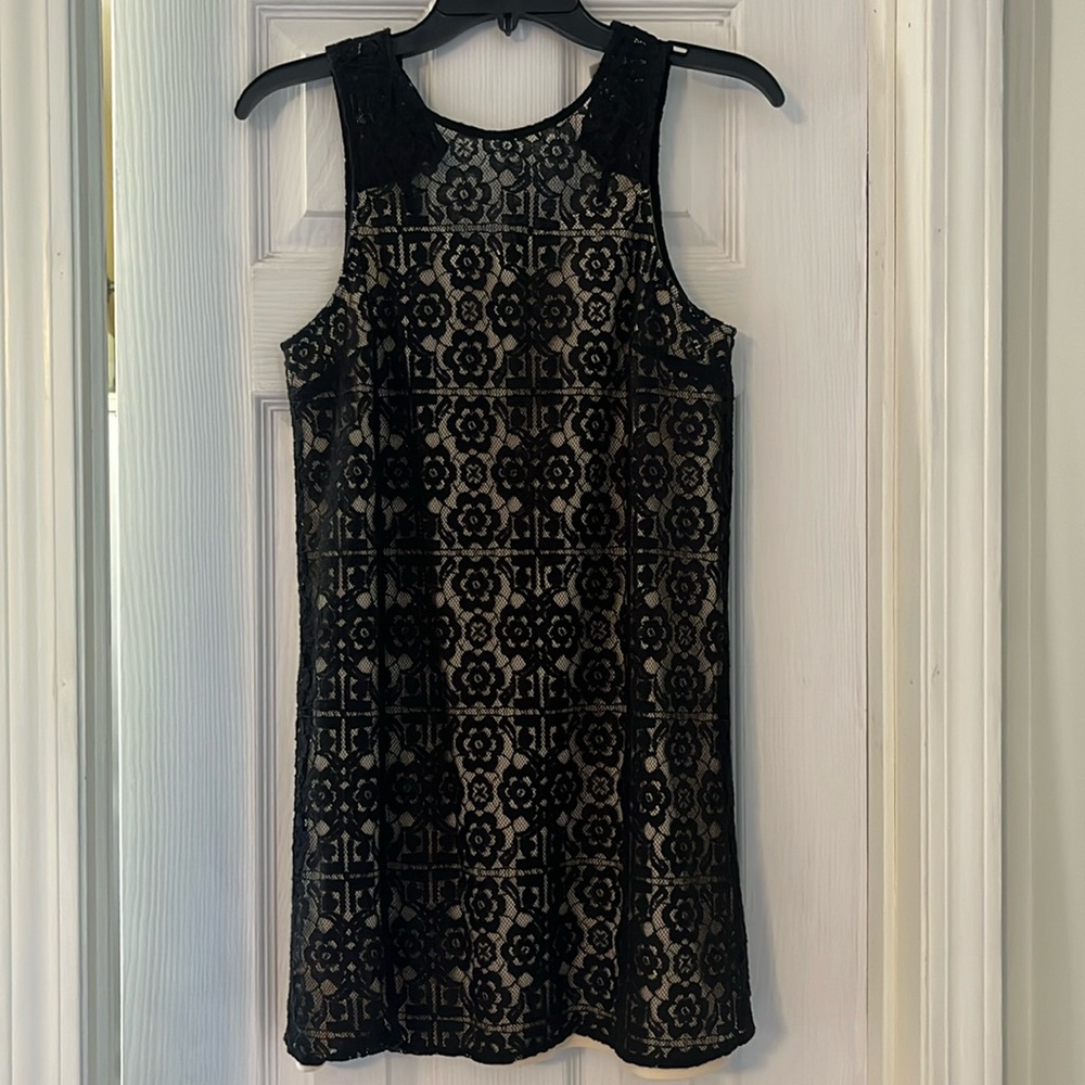 Bleuh Ciel, black lace dress, size small